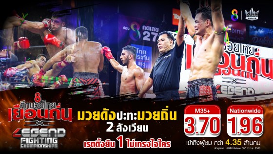 ช่อง 8 ศึกมวยไทยเยือนถิ่น x Legend Fighting Championships เสริมแกร่งนักมวยท้องถิ่น สร้าง Soft Power ช่วยกระตุ้นเศรษฐกิจไทย