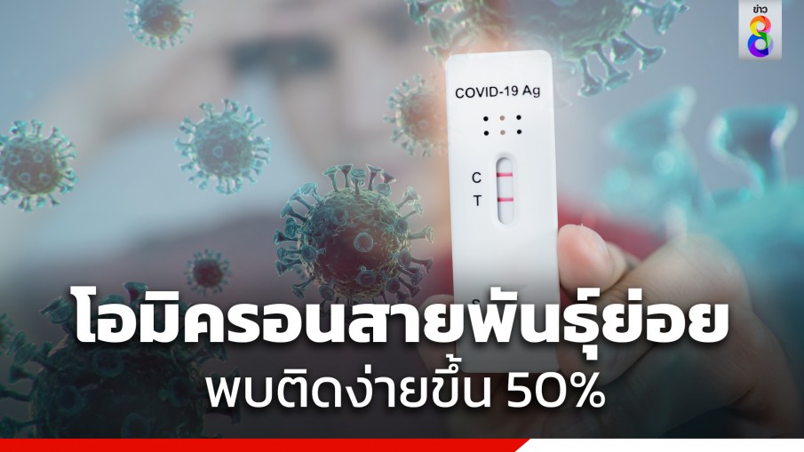 ศูนย์จีโนมฯ เตือน โควิด FU.1 รุ่นหลาน "โอมิครอน" พบติดง่ายขึ้น 50% ไทยเจอแล้ว 1 ราย