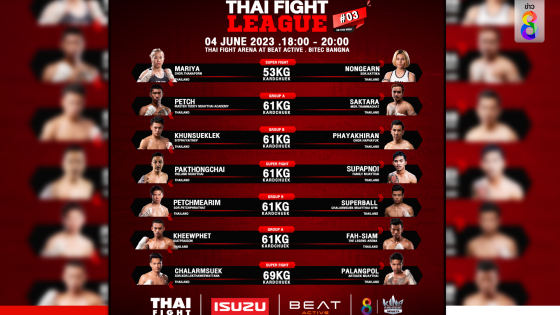 THAI FIGHT LEAGUE! ชวนแฟนมวยร่วมค้นหา "เลือดนักสู้รุ่นใหม่" เพราะมวยไทยต้องดังไกลทั่วโลก