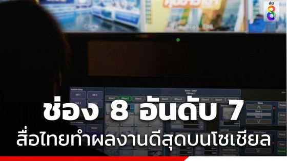 ช่อง 8 ติดอันดับ 7 สื่อไทยทำผลงานบนโซเชียลสูงสุดครึ่งปีแรก 2566