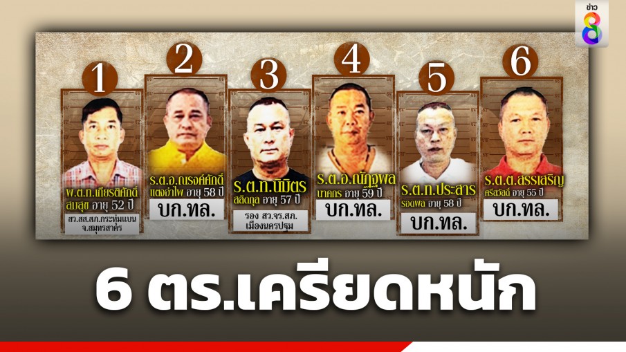 ผู้การฯนครปฐม เผย ตำรวจ 6 นาย เครียดหลังถูกคุมขัง