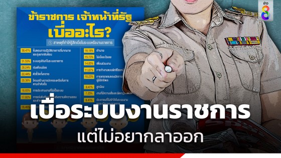 "นิด้าโพล" เผย ขรก.-จนท.รัฐส่วนใหญ่ เบื่อระบบงานราชการ...