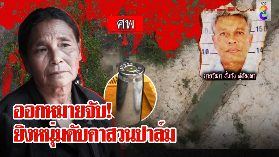 รู้ตัวแล้ว! มือปืนปริศนาที่แท้ผู้ช่วยผู้ใหญ่บ้าน ยิงหนุ่มดับคาสวนปาล์ม 