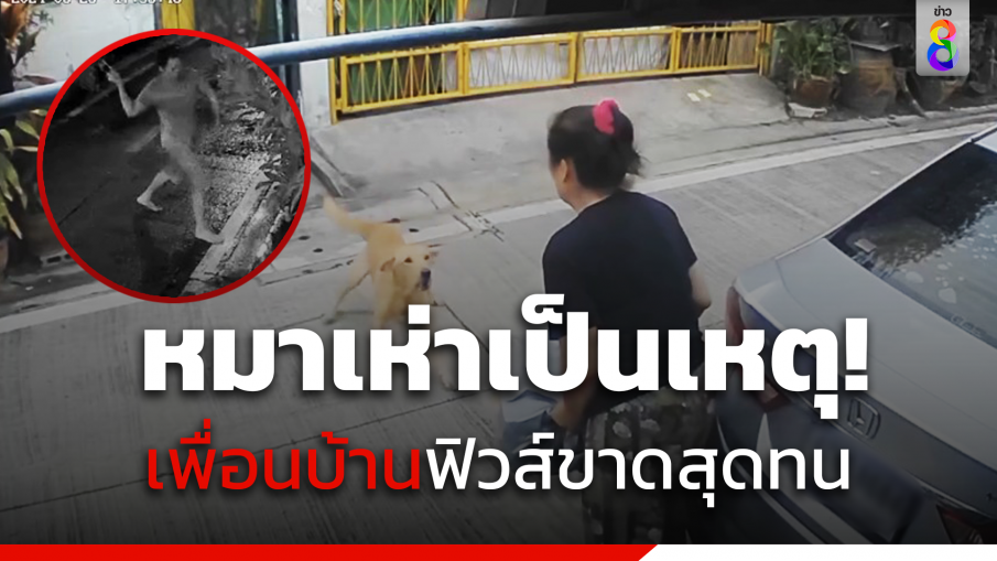 หมาเห่าเป็นเหตุ! เพื่อนบ้านฟิวส์ขาดปาขวดแก้วใส่