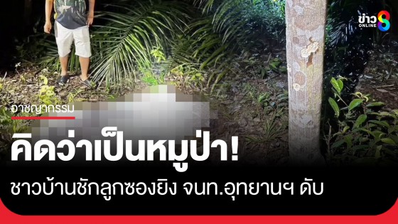 คิดว่าเป็นหมูป่า! ชาวบ้านนั่งห้างล่าสัตว์ชักลูกซองยิง จนท.อุทยานฯ ดับ