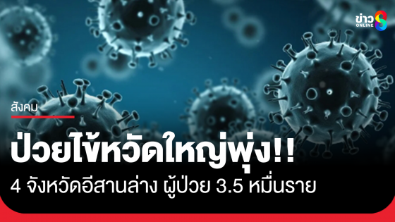 ไข้หวัดใหญ่ 4 จังหวัดอีสานล่างปี68 ไม่ถึง 5 เดือน ป่วยกว่า 3.5 หมื่นรายแล้ว