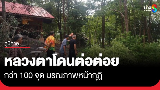 สลดหลวงตาวัย75 ถูกต่อ รุมต่อย กว่า 100 จุด มรณภาพ
