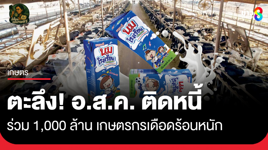 ตะลึง! อ.ส.ค. ติดหนี้ร่วม 1,000 ล้าน เกษตรกรเดือดร้อนหนัก