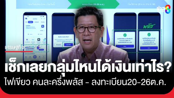 ครม. ไฟเขียว คนละครึ่งพลัส เช็กเลยกลุ่มไหนได้เงินเท่าไร?