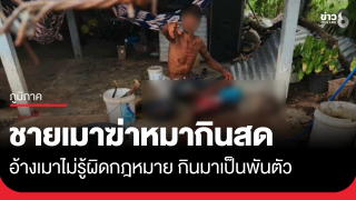 ชายวัย 48 ฆ่าสุนัขกินสด อ้างเมาไม่รู้ผิดกฎหมาย