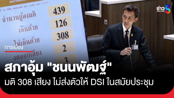 สภาฯมีมติ 308 เสียง ไม่ส่งตัว"ชนนพัฒฐ์" ให้DSI ในระหว่างสมัยประชุม