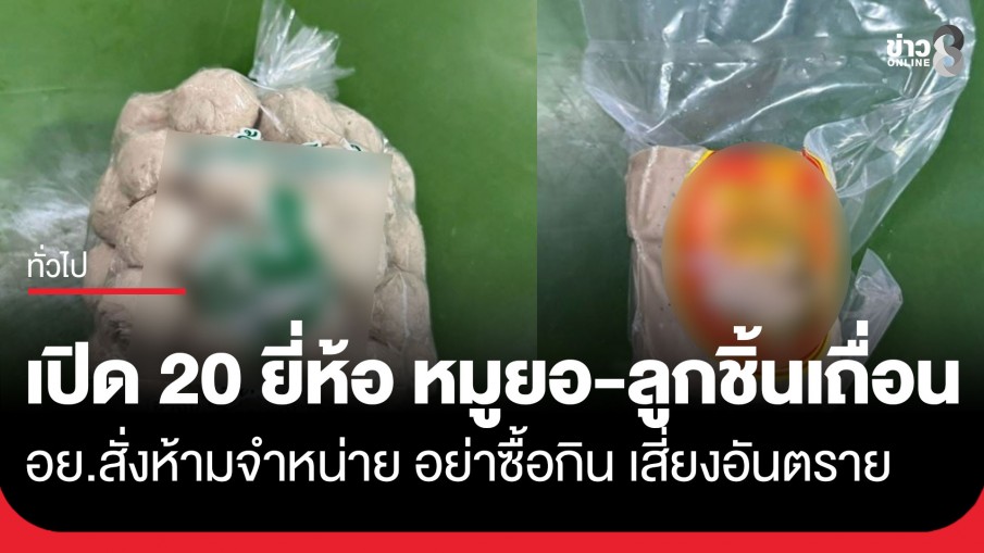 อย. เปิดรายชื่อ "หมูยอ-ลูกชิ้น" 20 ยี่ห้อ จากโรงงานเถื่อน