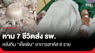 หาม 7 ชีวิตส่ง รพ. หลังกินเห็ดพิษ อาการสาหัส 6 ราย