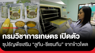 กรมวิชาการเกษตร เปิดตัวซุปธัญพืชเสริม "ลูทีน-ซีแซนทีน"...
