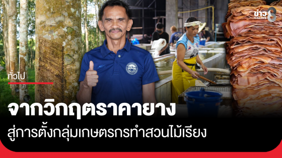 จากวิกฤตราคายาง สู่การตั้งกลุ่มเกษตรกรทำสวนไม้เรียง หนุนสมาชิกยึดเศรษฐกิจพอเพียงเสริมรายได้ชาวสวนยาง