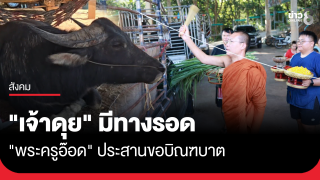 คุณพระช่วย! "พระครูอ๊อด" ขอบิณฑบาต ไถ่ชีวิต "เจ้าดุย"...